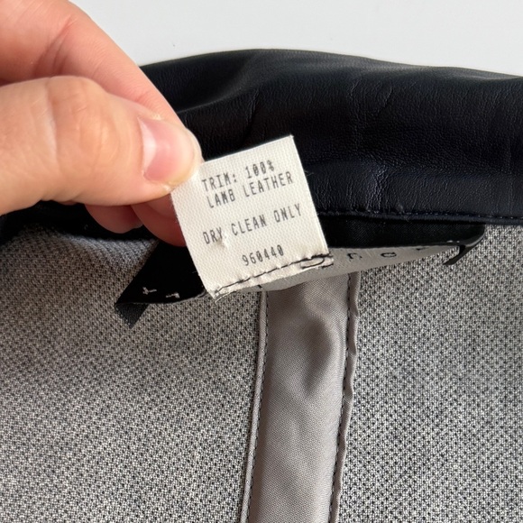 Yansi Fugel Wool Blend Coat Small S Blue Lightweight Minimalist Transitional Lay - Picture 4 of 14